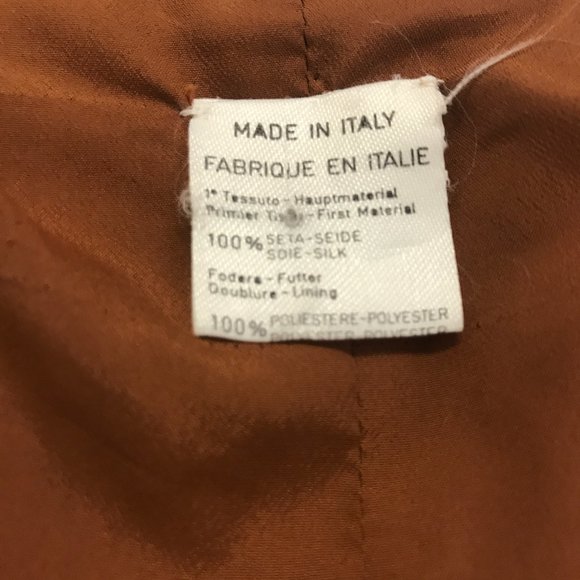 Vintage sequin beaded paisley print short sleeve top Italy crop silk M - Picture 9 of 9